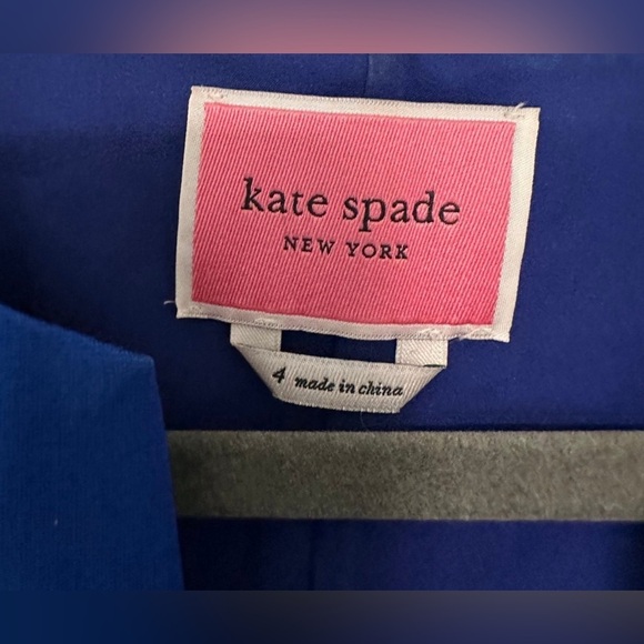 Kate Spade New York Royal Blue Pleated Sleeveless Dress Size 4 - Picture 5 of 8